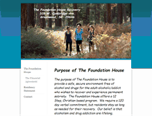 Tablet Screenshot of foundationhouserecovery.org